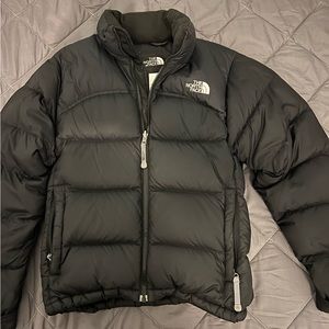 Northface puffer 700 jacket , size S , color black, condition 7/10 .